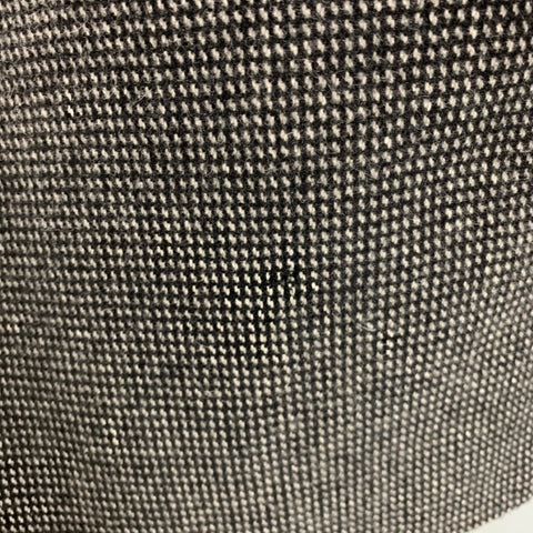 THEORY Size M Black Grey Woven Wool Cashmere Peak Lapel Coat