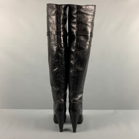 CoSTUME NATIONAL Talla 6 Botas sin cordones de cuero negro