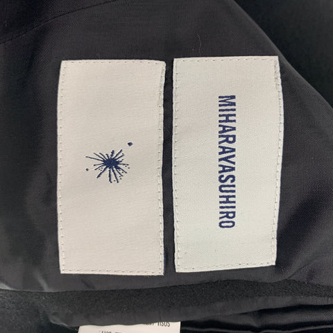 MIHARAYASUHIRO Talla 2 Chaqueta con cuello extraíble en mezcla de lana negra