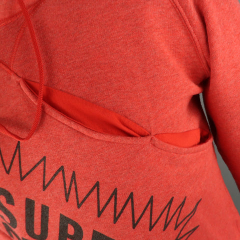 WALTER VAN BEIRENDONCK Size M Red Graphic Cotton Hooded Sweatshirt Sweater