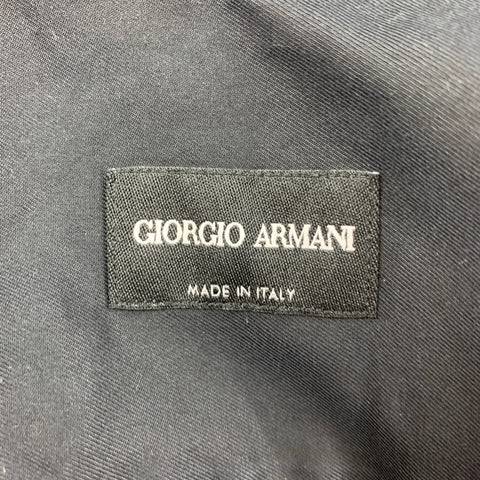 GIORGIO ARMANI Size M Black Cotton Button Up Long Sleeve Shirt