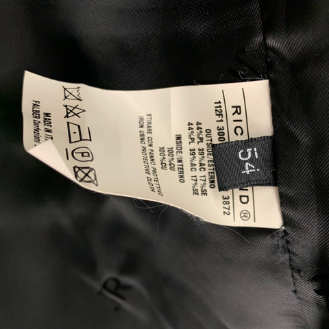 JOHN RICHMOND Taille 44 Gilet boutonné en mélange de polyester jacquard noir