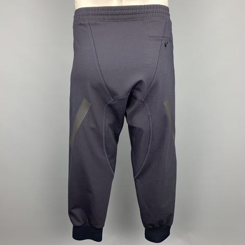 NEIL BARRETT Size 36 Navy Solid Polyester Blend Casual Pants