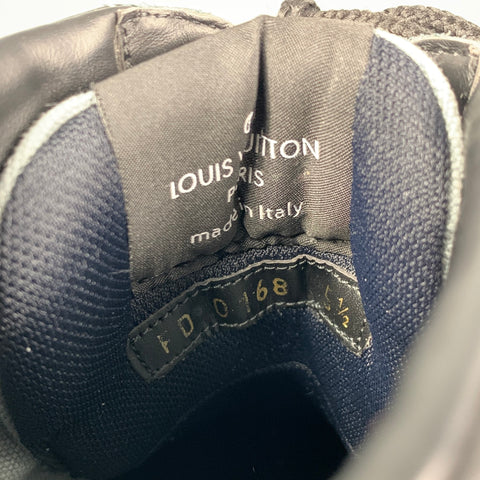 LOUIS VUITTON Talla 6.5 Botas Metropolis Ranger de cuero con parches negros