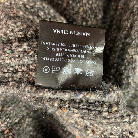 CRAIG GREEN Size S Grey Wool Blend Shawl Sweater