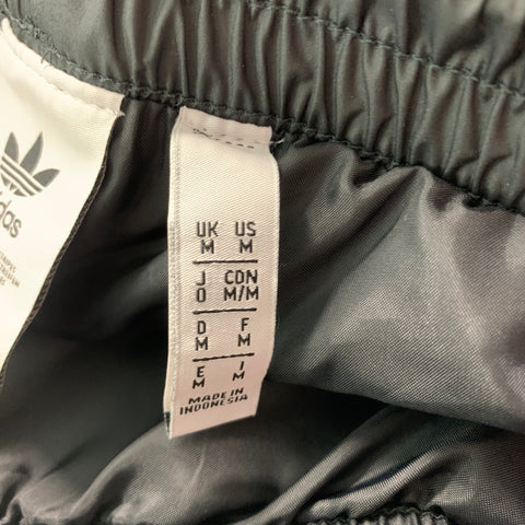 ADIDAS Size M Black Quilted Polyester Zip Fly Casual Pants