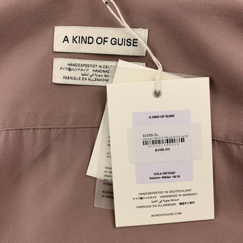 A KIND OF GUISE Size XL Mauve Lyocell Button Down Long Sleeve Shirt