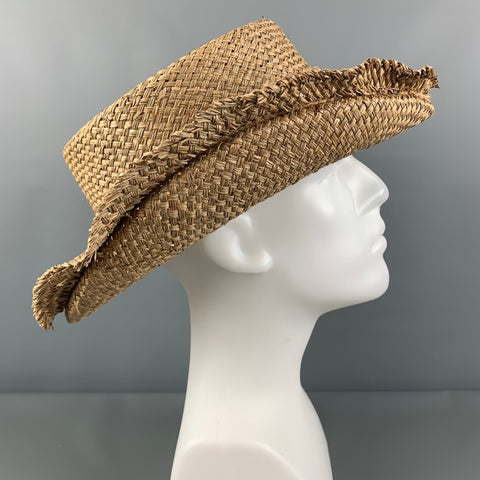 VIVIENNE WESTWOOD Size One Size Natural Multi-color Woven Straw Hat