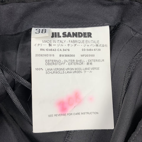 JIL SANDER Size 6 Slate Virgin Wool Straight Leg Dress Pants