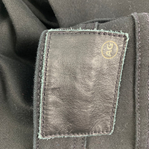 ADRIANO GOLDSCHMIED Size 32 Black Cotton Polyurethane Slim Jeans