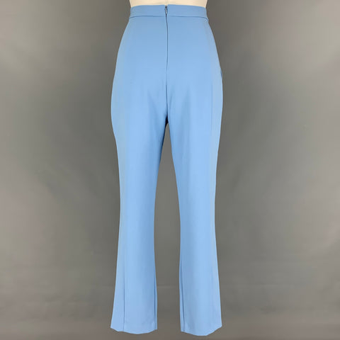 BLACK HALO Size 8 Light Blue Polyamide Blend Tapered Dress Pants