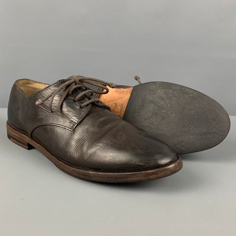 MARSELL Size 8 Dark Brown Leather Lace Up Shoes