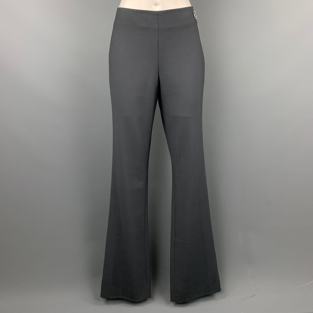 VERSACE CLASSIC Size 6 Grey Wool Blend Dress Pants