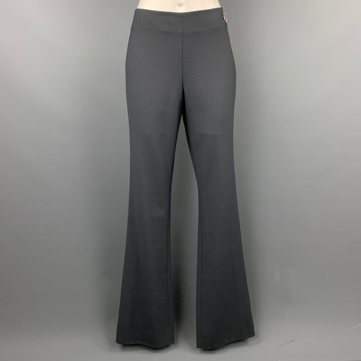 VERSACE CLASSIC Size 6 Grey Wool Blend Dress Pants