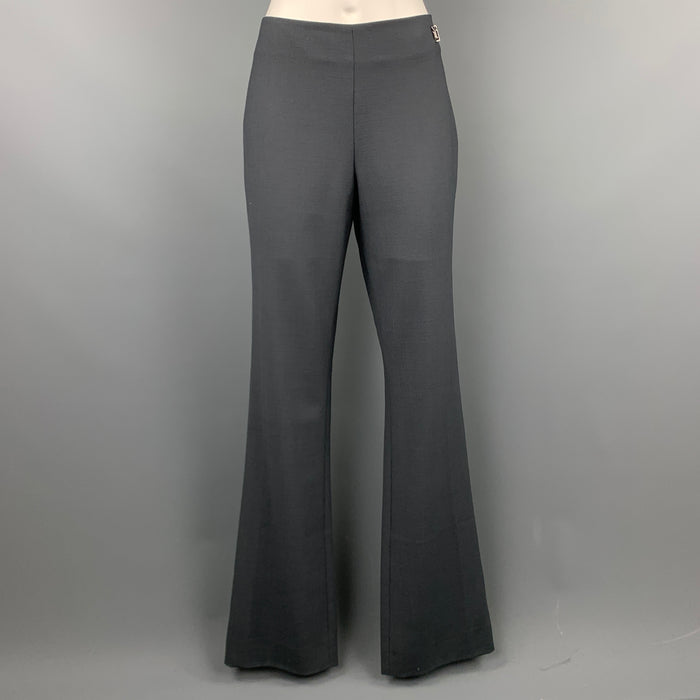 VERSACE CLASSIC Size 6 Grey Wool Blend Dress Pants
