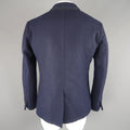 45rpm L-XL / JP 5 Navy Wool Twill Patch Pocket Soft Shoulder Jacket 45rpm