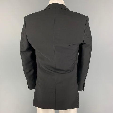 GIVENCHY Size 36 Black Wool Mohair Sport Coat