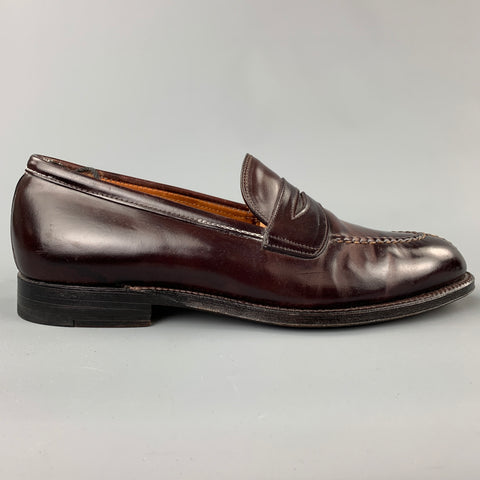 ALDEN Size 10 Color 8 Cordovan Leather Penny Loafers