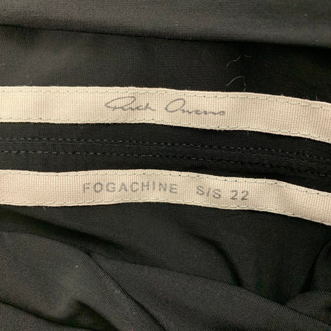 RICK OWENS FOGACHINE 22 Taille 4 Blouse à manches longues en polyamide noir