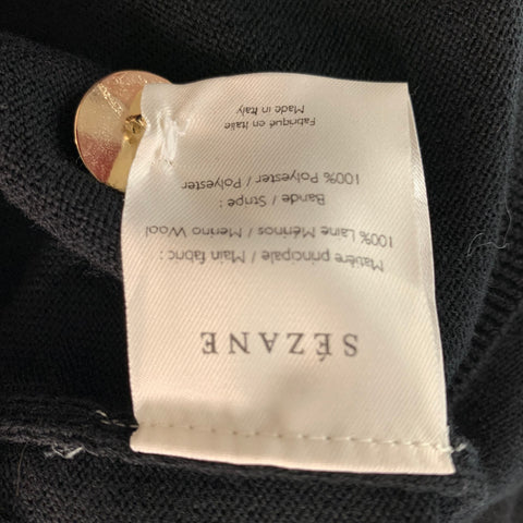 LA MAILLE SEZANE Talla XS Jersey de lana merino negro