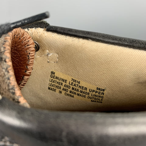 TIMBERLAND Talla 10 Botas con cordones de cuero de materiales mixtos marrones y negros