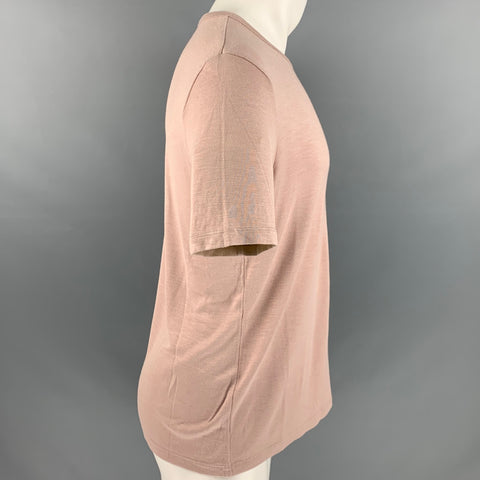 THEORY Size M Pink Modal Blend Jersey T-shirt