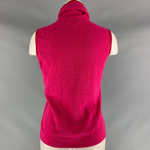 CLASSIQUES ENTIER Size S Fuchsia Cashmere Solid Pullover