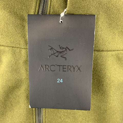 ARCTERYX Size M Olive Wool Zip Up High Collar Diplomat Jacket