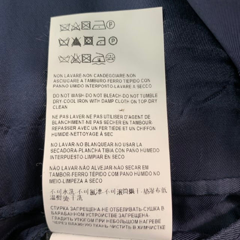 VERSACE COLLECTION Size 44 Navy Wool Single Breasted Sport Coat