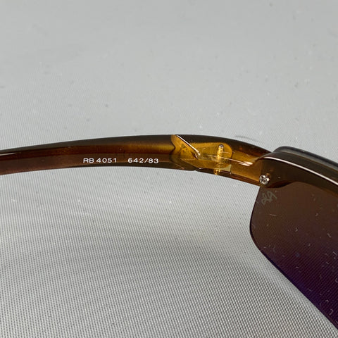 RAY-BAN Brown Acetate Polarized Sunglasses