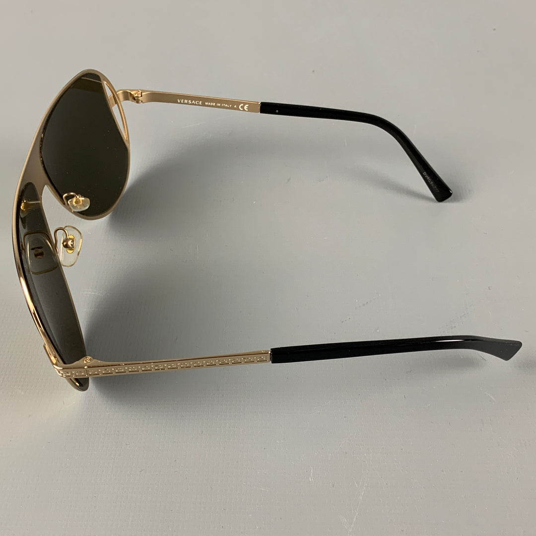 VERSACE Gold Metal Sunglasses
