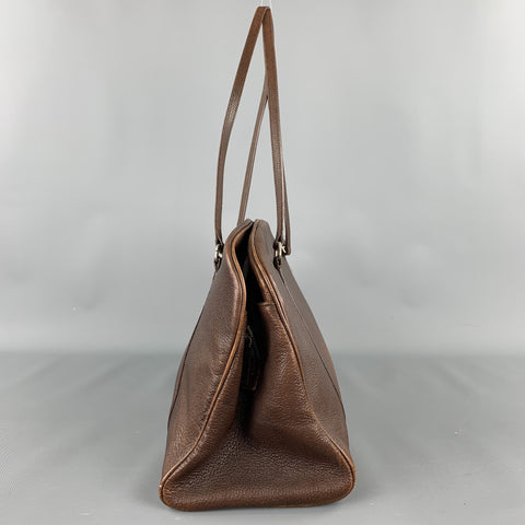Vintage TARDINI Brown Leather Shoulder Handbag