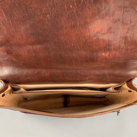 Sac messager en cuir cognac MANUFACTUS