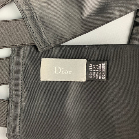 DIOR Black Silk Satin Cummerbund