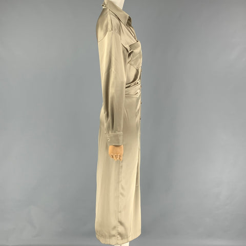 NANUSHKA Size XS Moss Triacetate Blend Shirt Dress