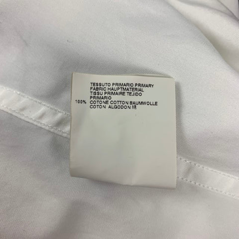 DSQUARED2 Size S White Cotton Button Up Long Sleeve Shirt