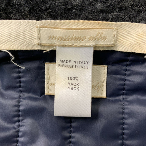 MASSIMO ALBA Yack Chest Size L Charcoal & Grey Solid Jacket