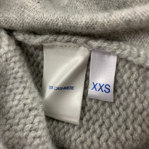 RAEY Taille XXS Pantalon décontracté en cachemire gris chiné avec ceinture élastique