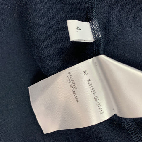 THOM BROWNE Size XL Navy White Stripe Cotton Crew-Neck T-shirt
