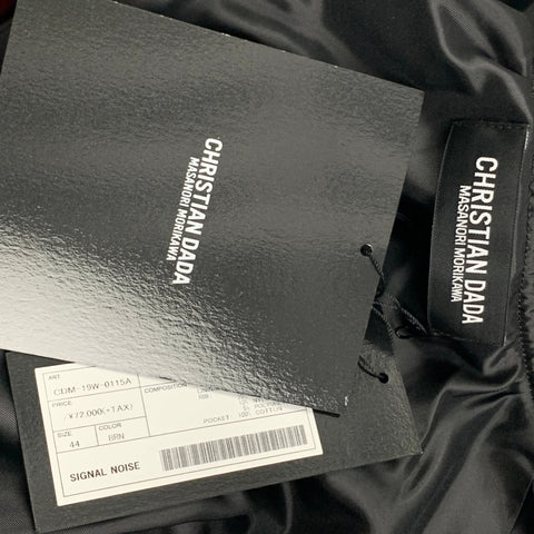 CHRISTIAN DADA FW 19 Taille 34 Veste en velours de coton brodé or olive