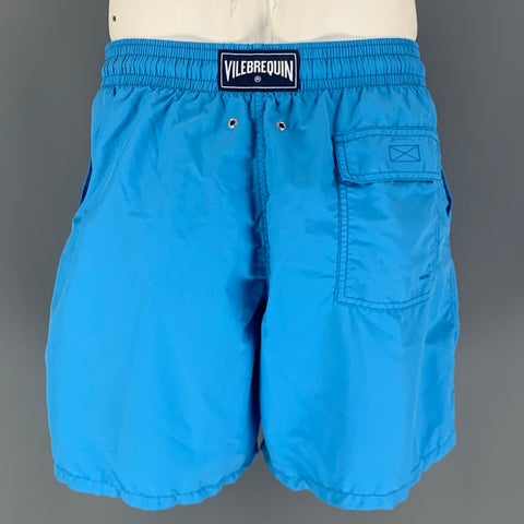 VILEBREQUIN Short de bain à cordon de serrage en polyamide bleu taille XL