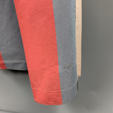 VIVIENNE WESTWOOD SS 2000 Size 40 Multi-Color Vertical Stripe Cotton Silk Suit