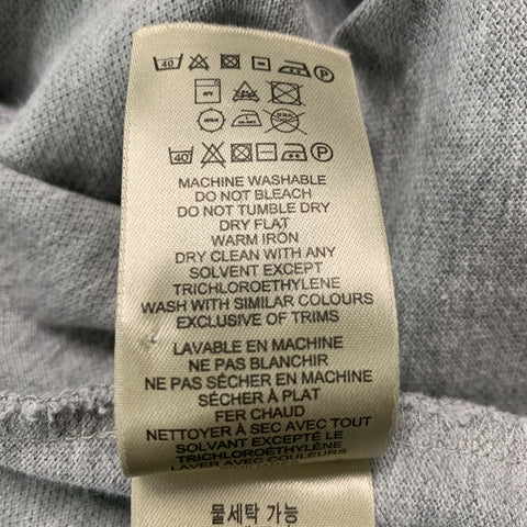 BURBERRY BRIT Size XXL Light Grey Heather Cotton Polo