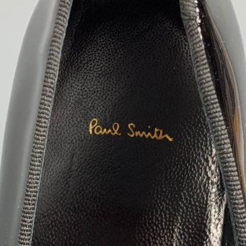PAUL SMITH Size 7 Black Patent Leather Slip On Loafers