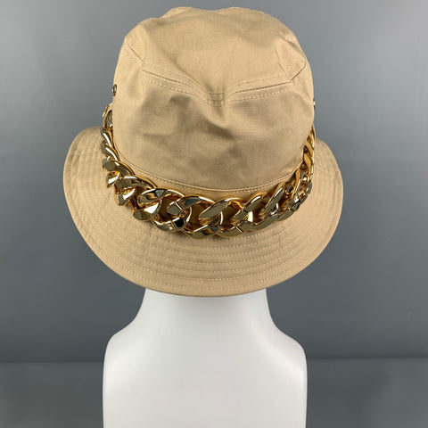 MICHAEL by MICHAEL KORS Size One Size Beige Gold Canvas Hat