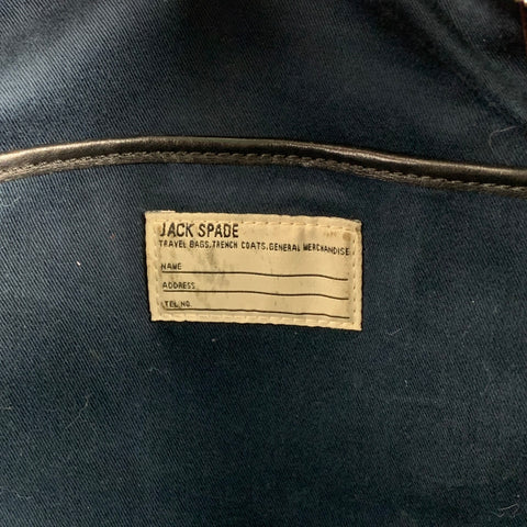 JACK SPADE Sac messager en cuir noir