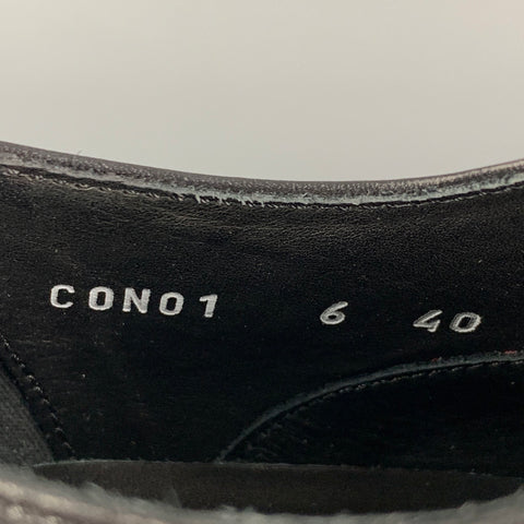 PAUL SMITH Size 7 Black Leather Lace Up Shoes