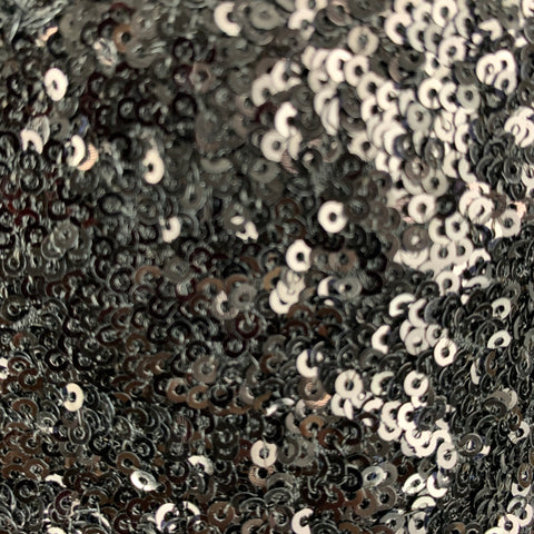 CUSTOM MADE Size M Black Sequined Not Listed Nehru Collar Jacket
