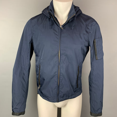 RICHARD CHOI Talla 38 Chaqueta ligera Timothy de poliéster azul marino