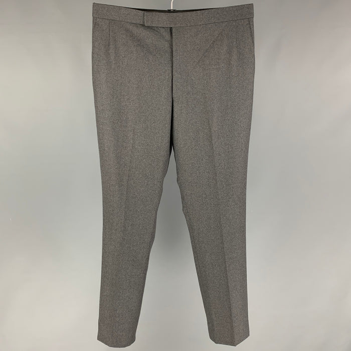 THOM BROWNE Taille 37 Pantalon habillé gris à braguette boutonnée